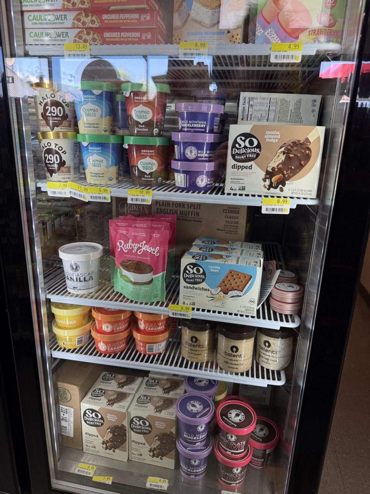 The frozen case at Westside Market